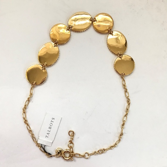 TALBOTS Statement Necklace Leopard Print Black and Gold - Picture 10 of 15